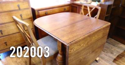 小さな暮らしとゲートレッグテーブルと – アンティーク家具と雑貨の店