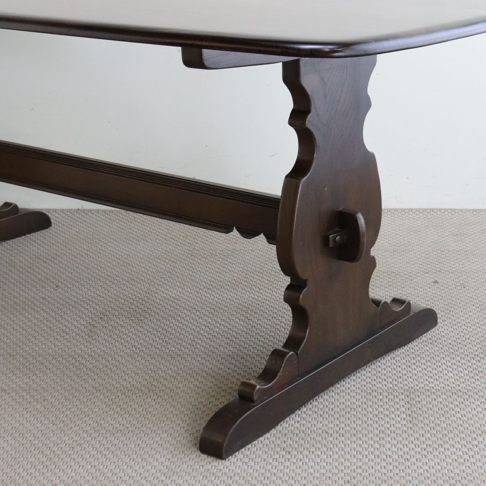 エルムの杢目が美しい♪ レフェクトリーテーブル【Ercol(アーコール)/No.419】 AA1-OKTA17