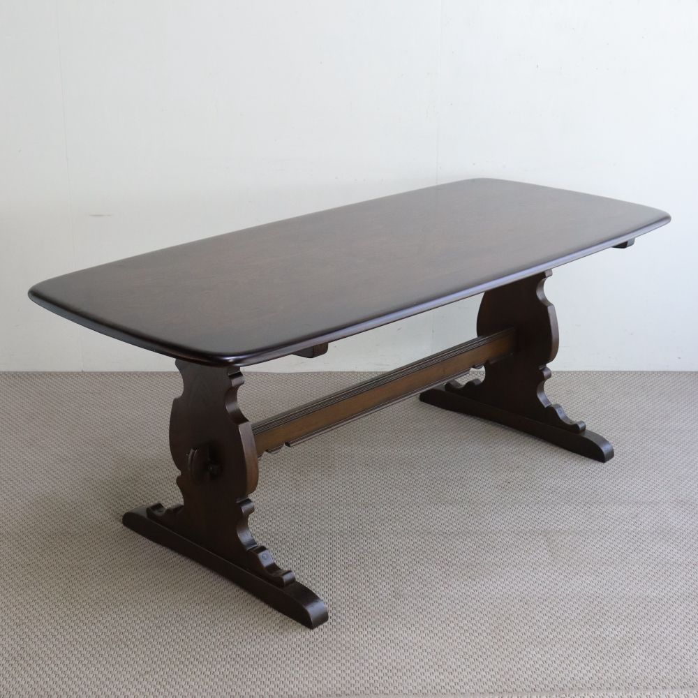 エルムの杢目が美しい♪ レフェクトリーテーブル【Ercol(アーコール)/No.419】 AA1-OKTA17