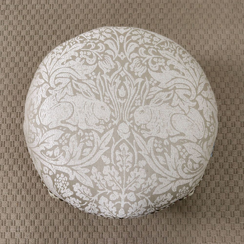 オシャレな「兄弟ウサギ」の織り模様♪ フットスツール 【Morris&Co./Pure Brer Rabbit Weave 236629】 AA2-EB1-250308RABB