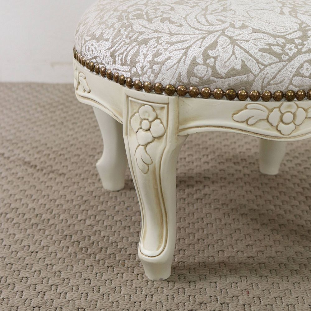 オシャレな「兄弟ウサギ」の織り模様♪ フットスツール 【Morris&Co./Pure Brer Rabbit Weave 236629】 AA2-EB1-250308RABB