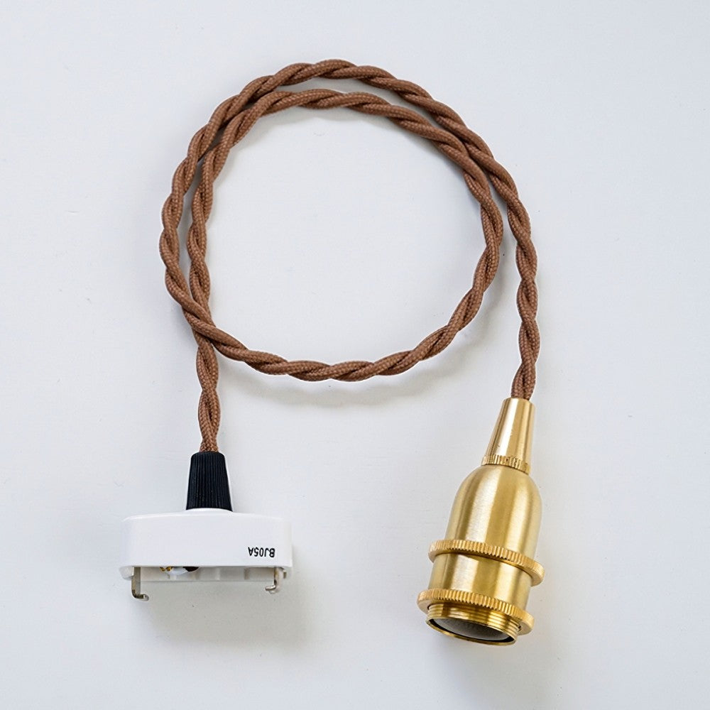 アンティークな灯りを惹きたてます♪ ペンダント灯具 E17用 60cm 挟み