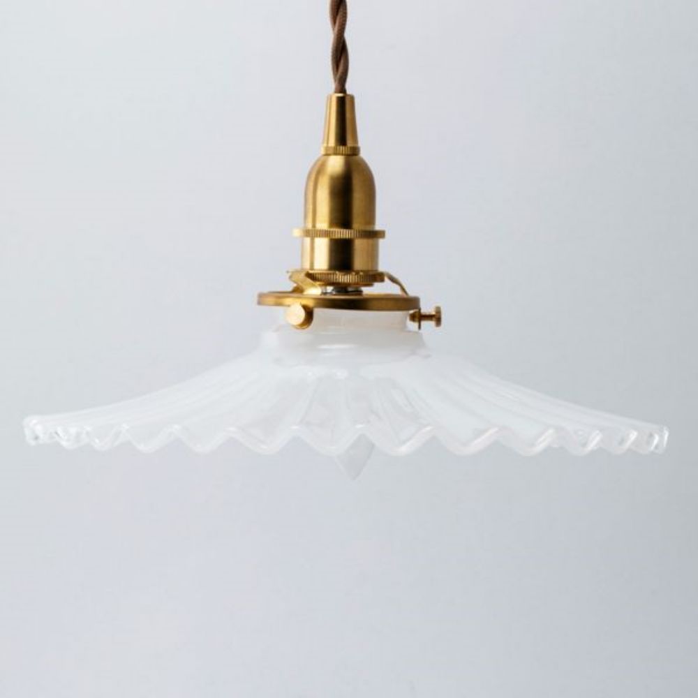 ミルクグラス シェード フレンチ【灯具A】 AX1-HS205 – アンティーク