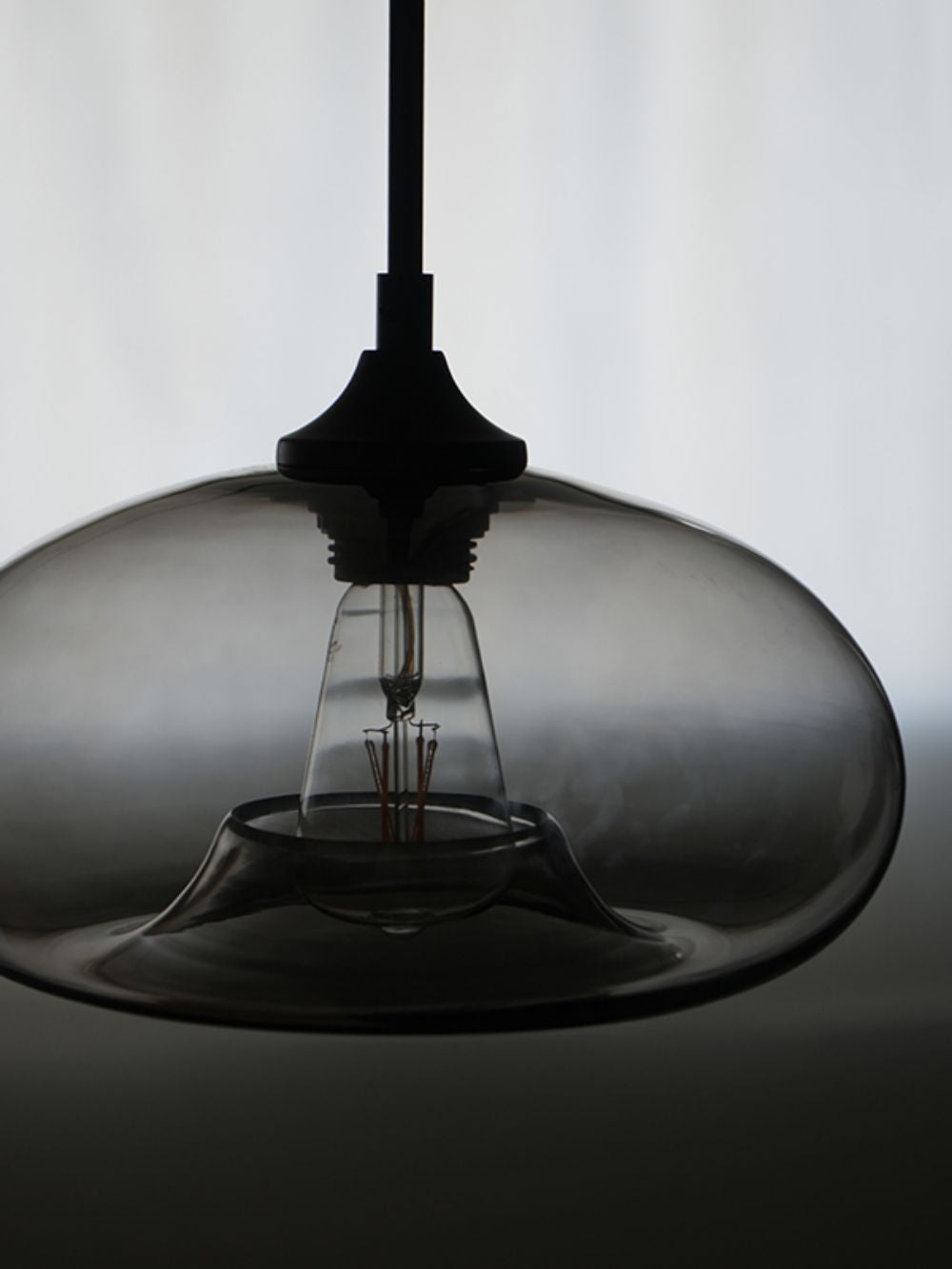 グレーグラスペンダントシェードディスク AX1-HS2462