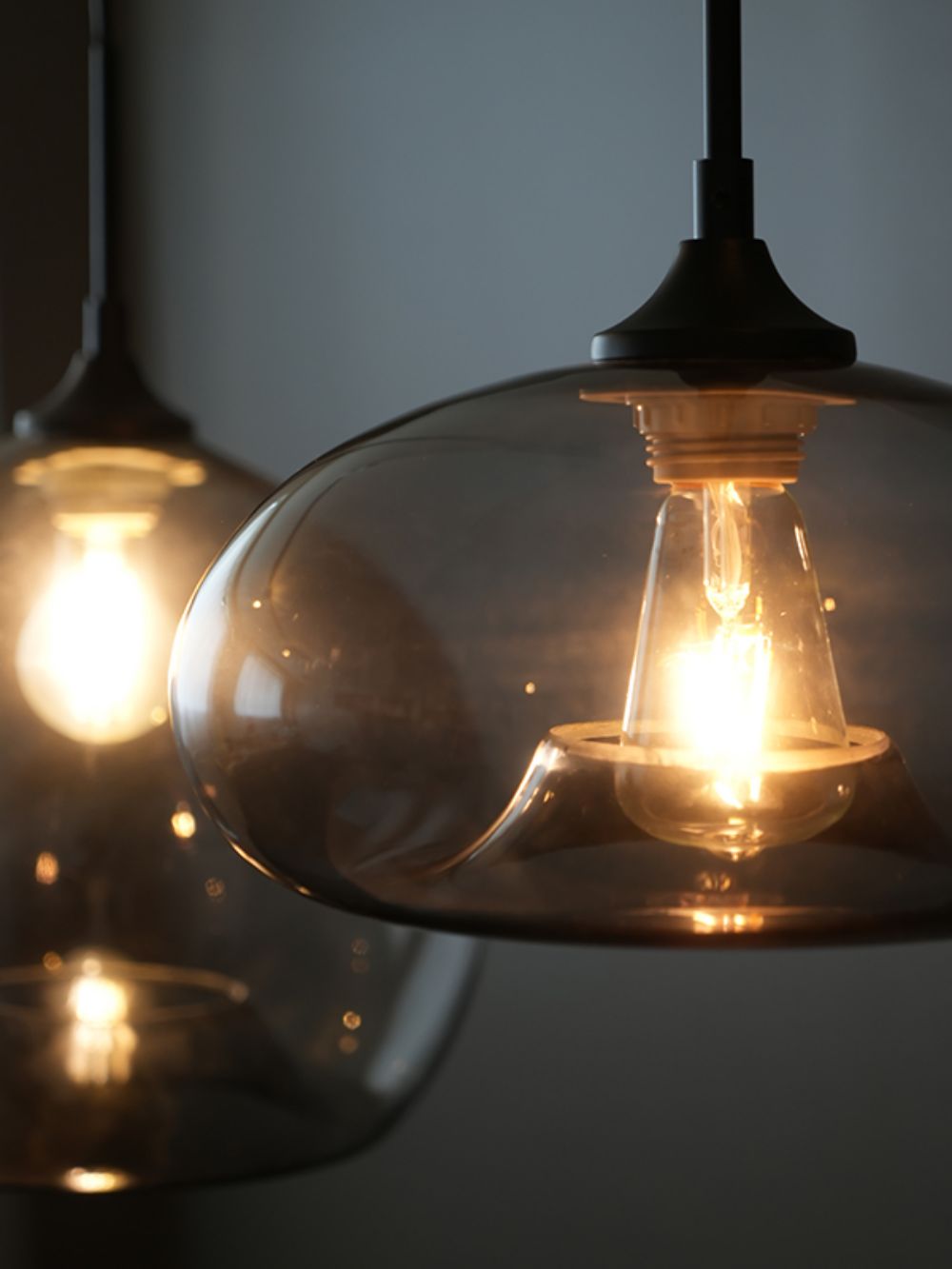 グレーグラスペンダントシェードディスク AX1-HS2462