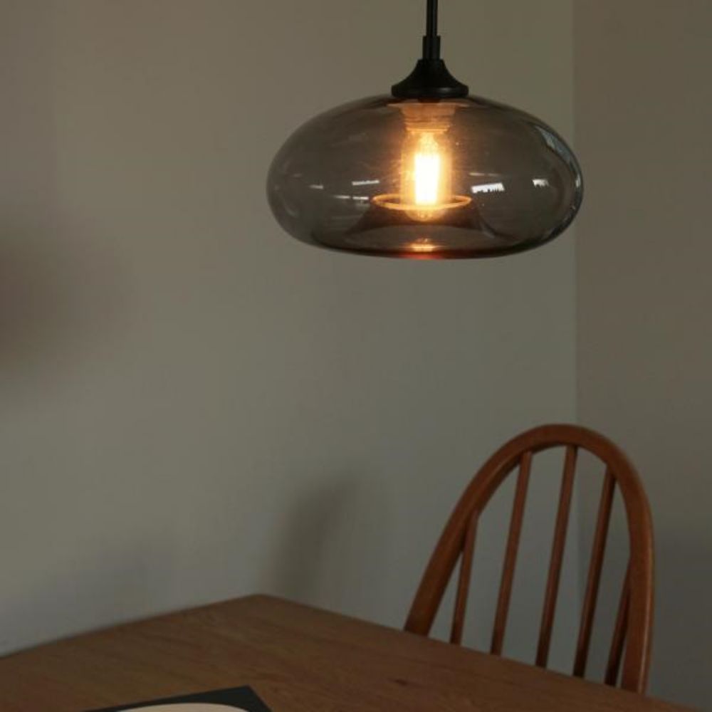 グレーグラスペンダントシェードディスク AX1-HS2462