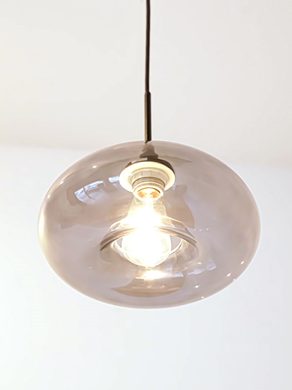 グレーグラスペンダントシェードディスク AX1-HS2462