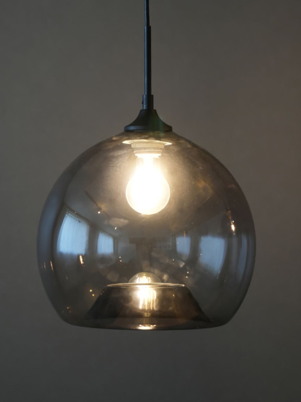 グレーグラスペンダントシェードラウンド AX1-HS2464