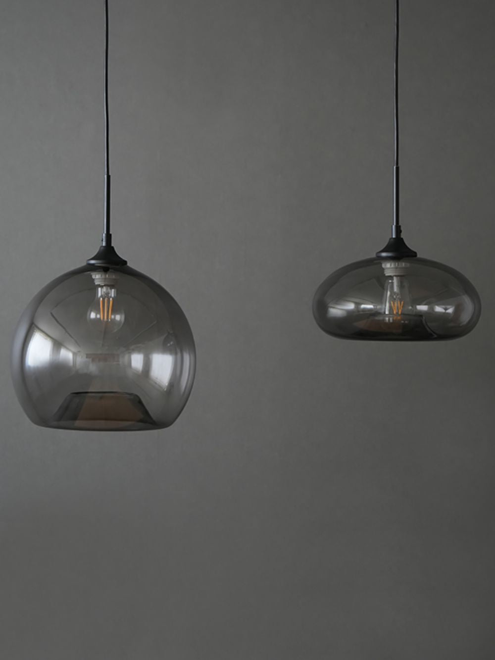 グレーグラスペンダントシェードラウンド AX1-HS2464