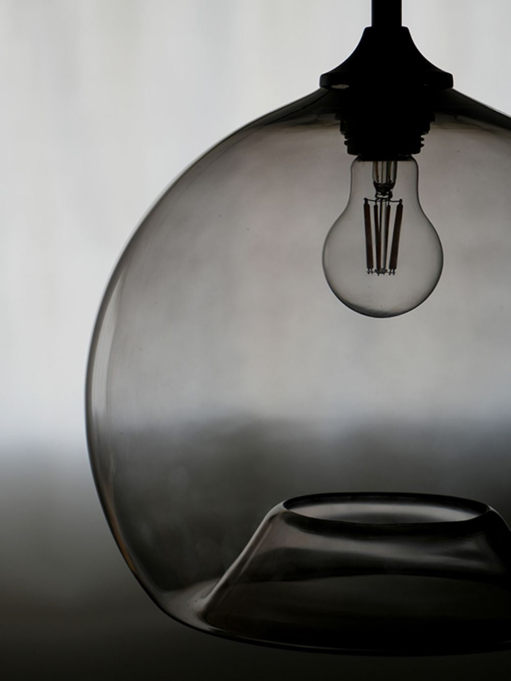 グレーグラスペンダントシェードラウンド AX1-HS2464