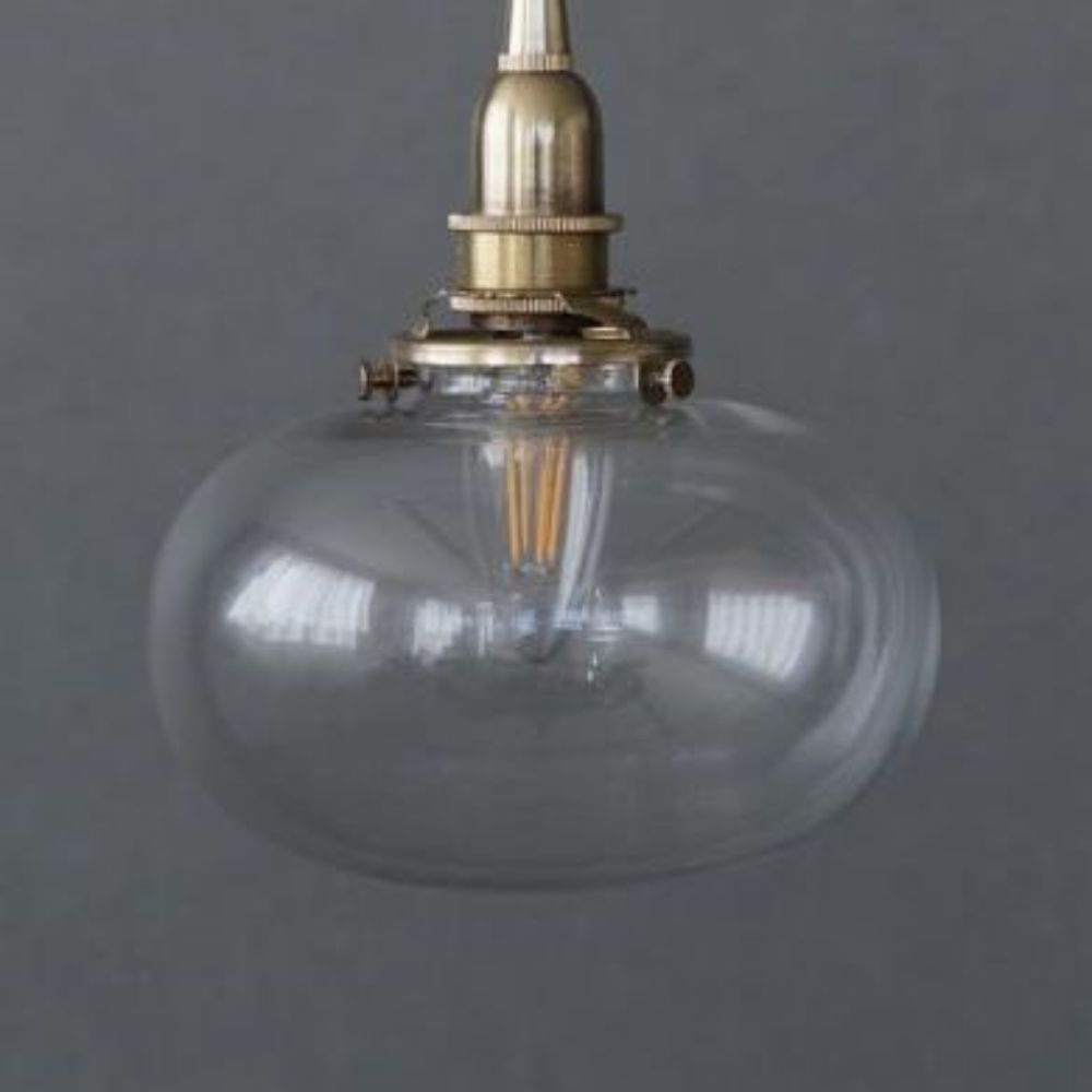 ミニガラスシェード オーバル クリア【灯具A】 AX1-HS3286