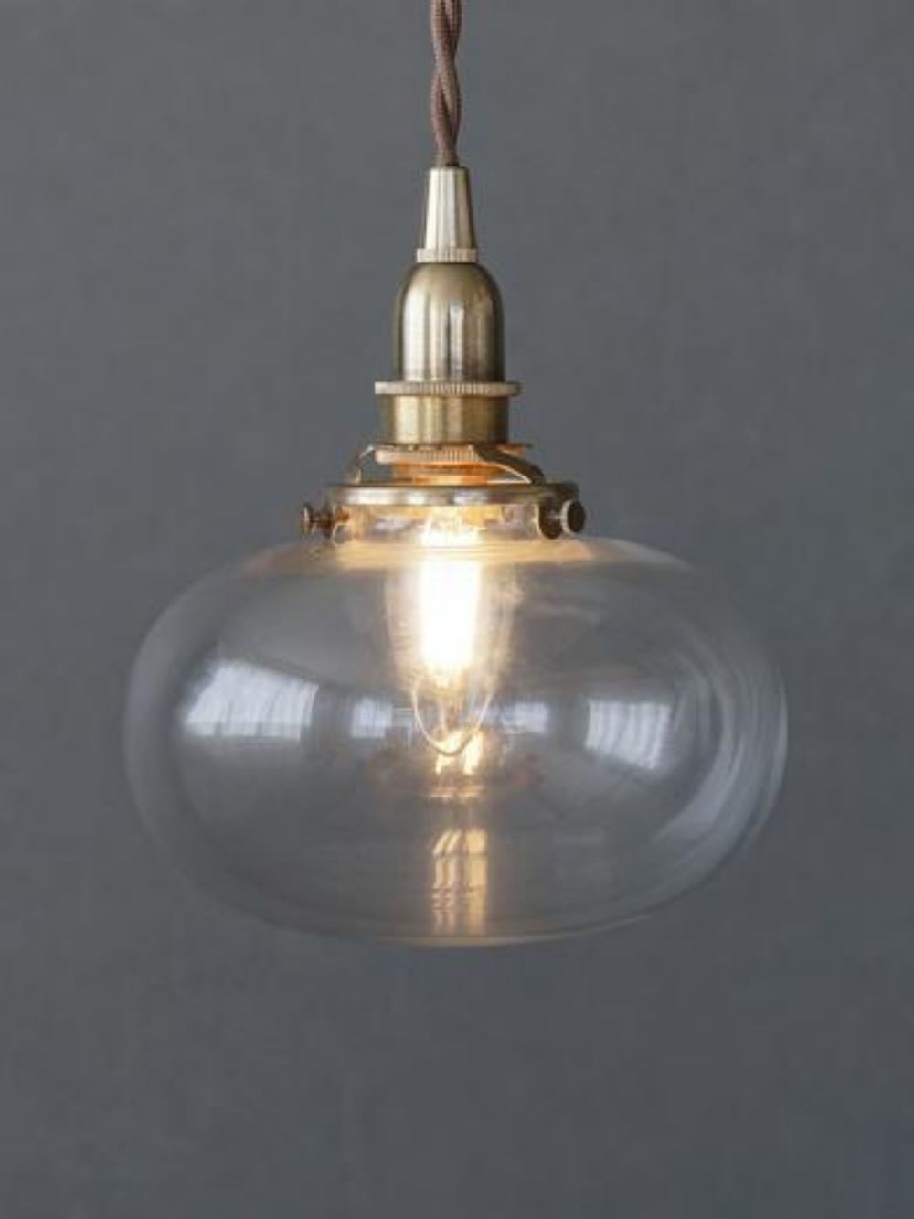 ミニガラスシェード オーバル クリア【灯具A】 AX1-HS3286