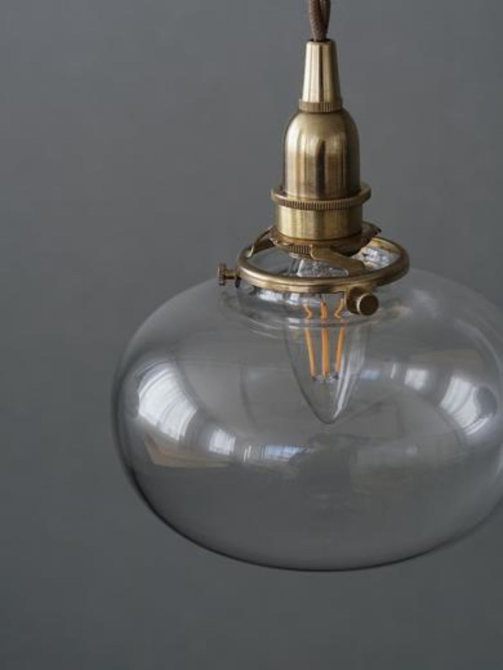 ミニガラスシェード オーバル クリア【灯具A】 AX1-HS3286