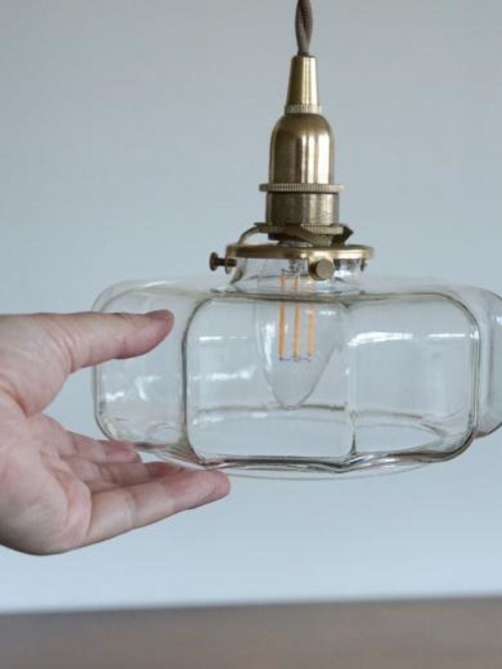 ガラスシェード アーロット M クリア【灯具A】 AX1-HS3416