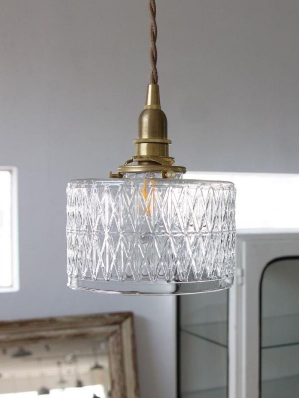 ガラスシェード ダイヤ【灯具A】 AX1-TE843