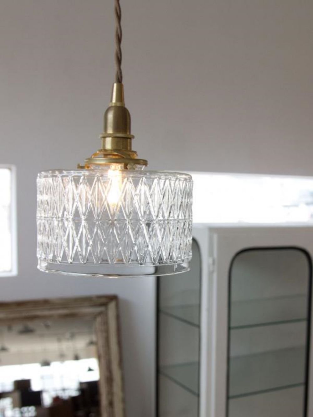 ガラスシェード ダイヤ【灯具A】 AX1-TE843