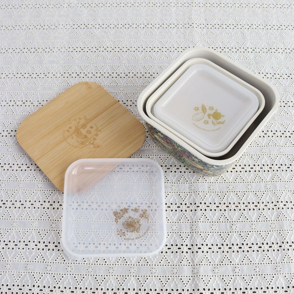 オシャレで重宝しちゃう♪  モリス・フードストレージ3個セット DM1-3663203