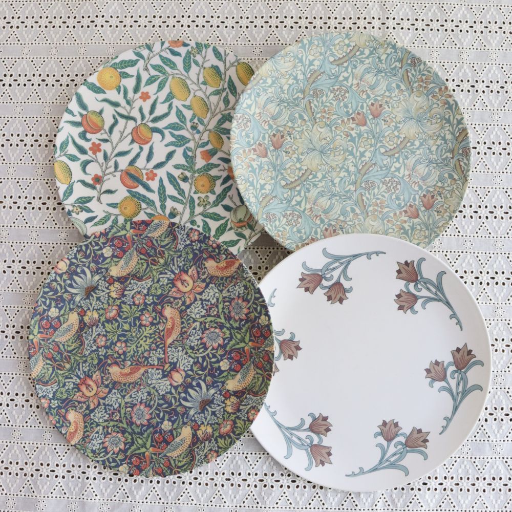 エコでサスティナブルな竹の繊維を使ったプレート♪ JUBILEE BAMBOO FIBER PLATE 4PCS SET DM1-JRPB-MORRIS4-A