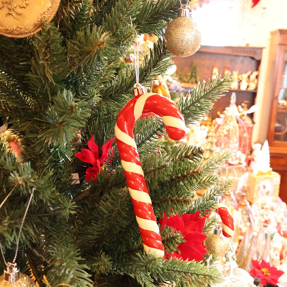 クラシカルポップが可愛い♪ オーナメント CANDY CANE SET OF 6 M DU1-CMG-0951M