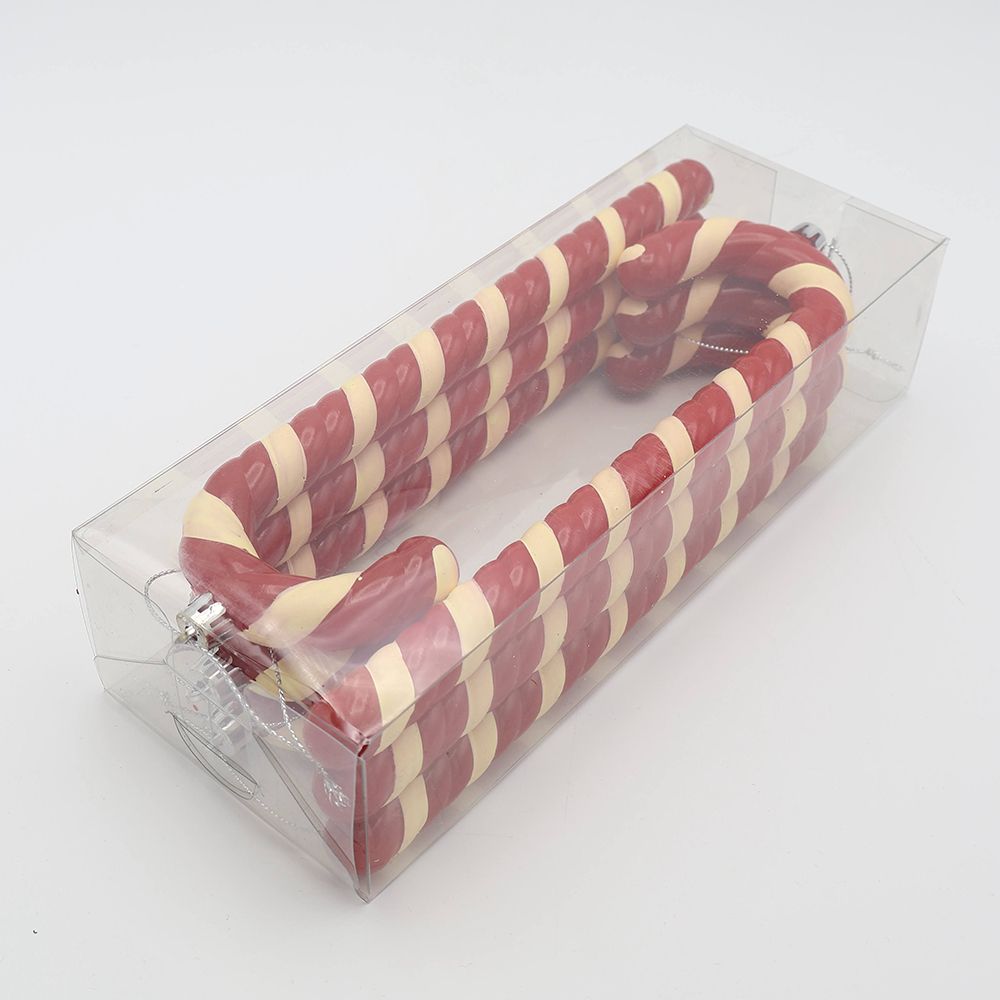 クラシカルポップが可愛い♪ オーナメント CANDY CANE SET OF 6 M DU1-CMG-0951M