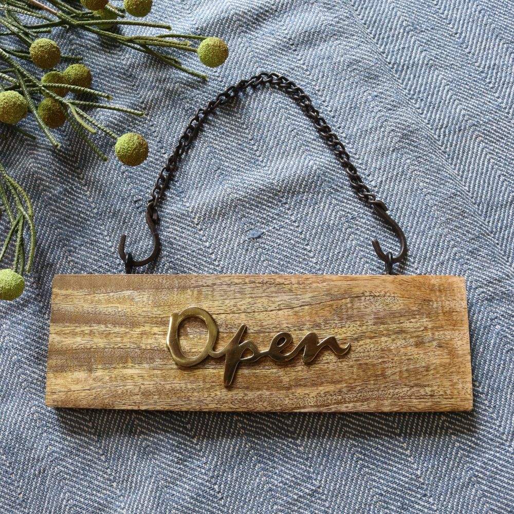 オシャレな文字がキラリ♪ OPENサイン(金) DV1-SL165P