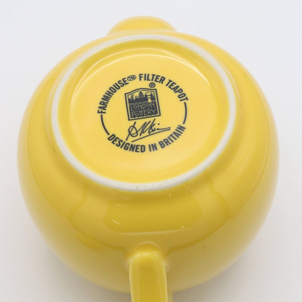 やさしさあふれるイエロー♪ ロンドンポタリー  ファームハウス ティーポット ニュー イエロー 2cup FA1-580041