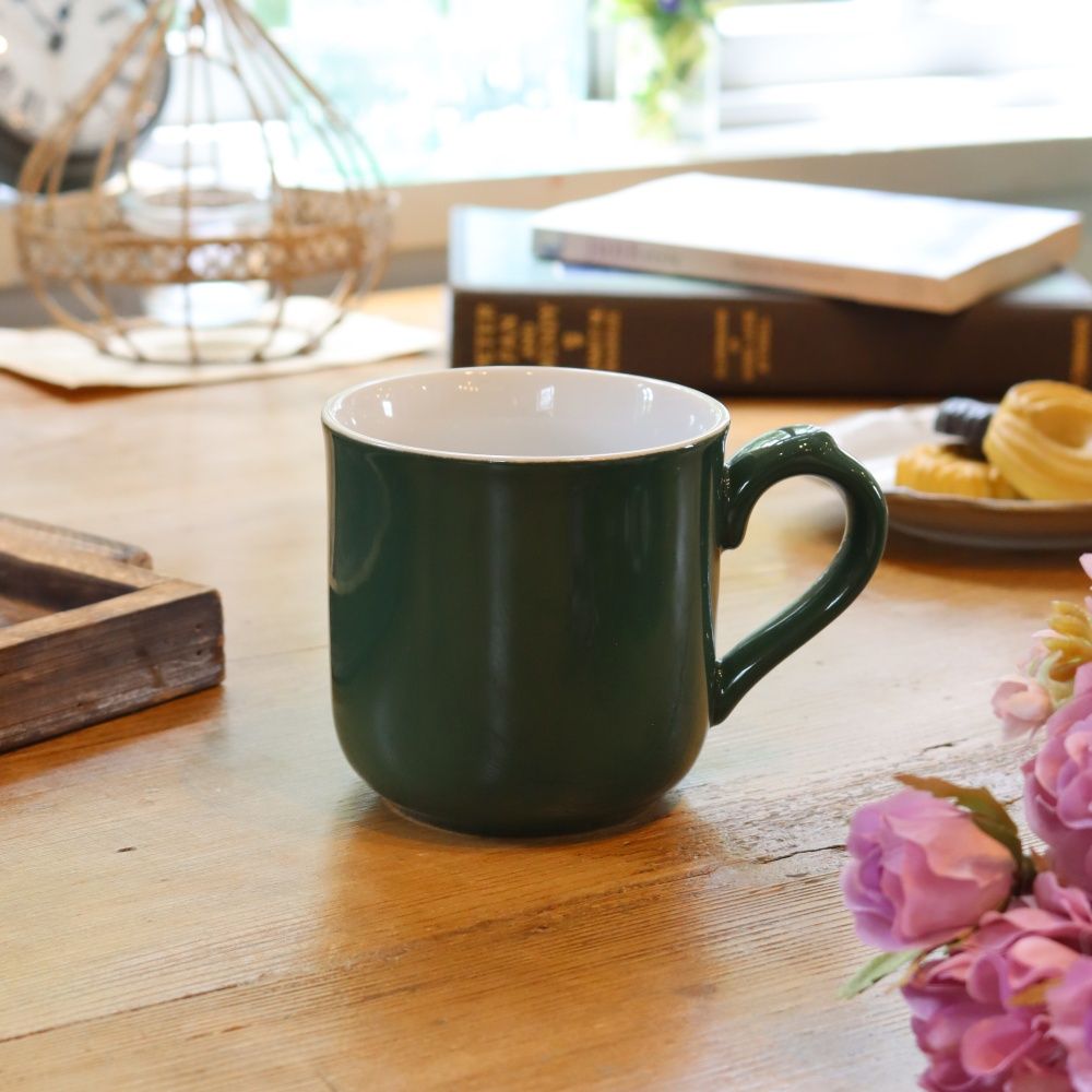 こっくりとしたグリーン♪ マグカップ【LONDON POTTERY】 FA1-588004