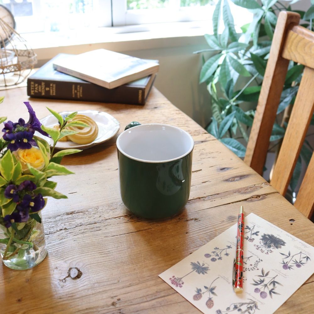 こっくりとしたグリーン♪ マグカップ【LONDON POTTERY】 FA1-588004