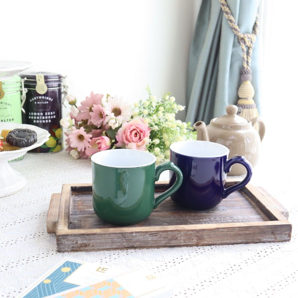 こっくりとしたグリーン♪ マグカップ【LONDON POTTERY】 FA1-588004