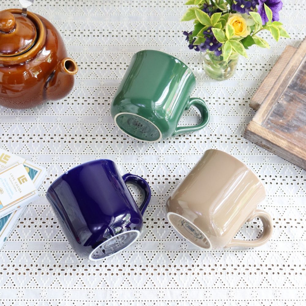 こっくりとしたグリーン♪ マグカップ【LONDON POTTERY】 FA1-588004