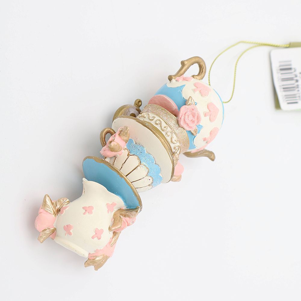 おとぎ話を飾りましょう♪ ワンダーランド ティーカップ オーナメント/パステル(クローバー) HM1-011381