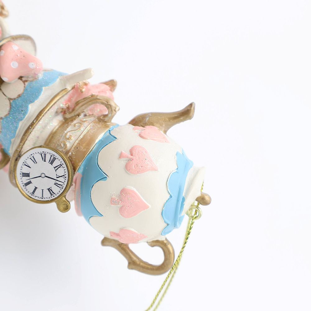 おとぎ話を飾りましょう♪ ワンダーランド ティーカップ オーナメント/パステル(クローバー) HM1-011381