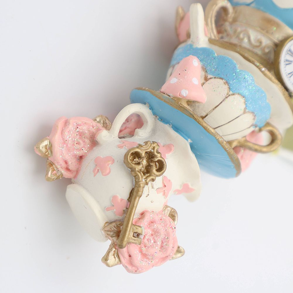 おとぎ話を飾りましょう♪ ワンダーランド ティーカップ オーナメント/パステル(クローバー) HM1-011381