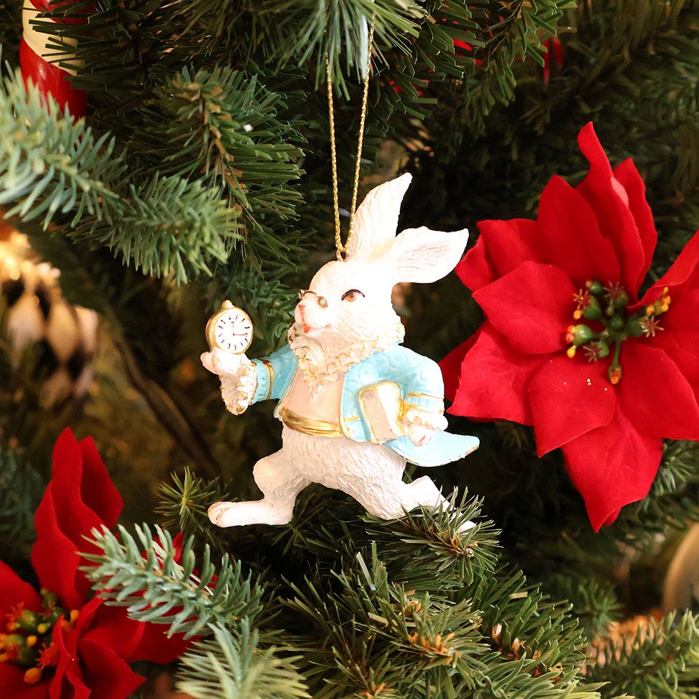 夢の国への道案内♪ ワンダーランド ラビット オーナメント/パステル HM1-011384