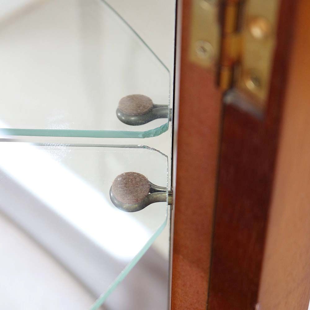 ガラスとミラーで華やかに♪ コーナーキャビネット HV1-HS7-129-066A