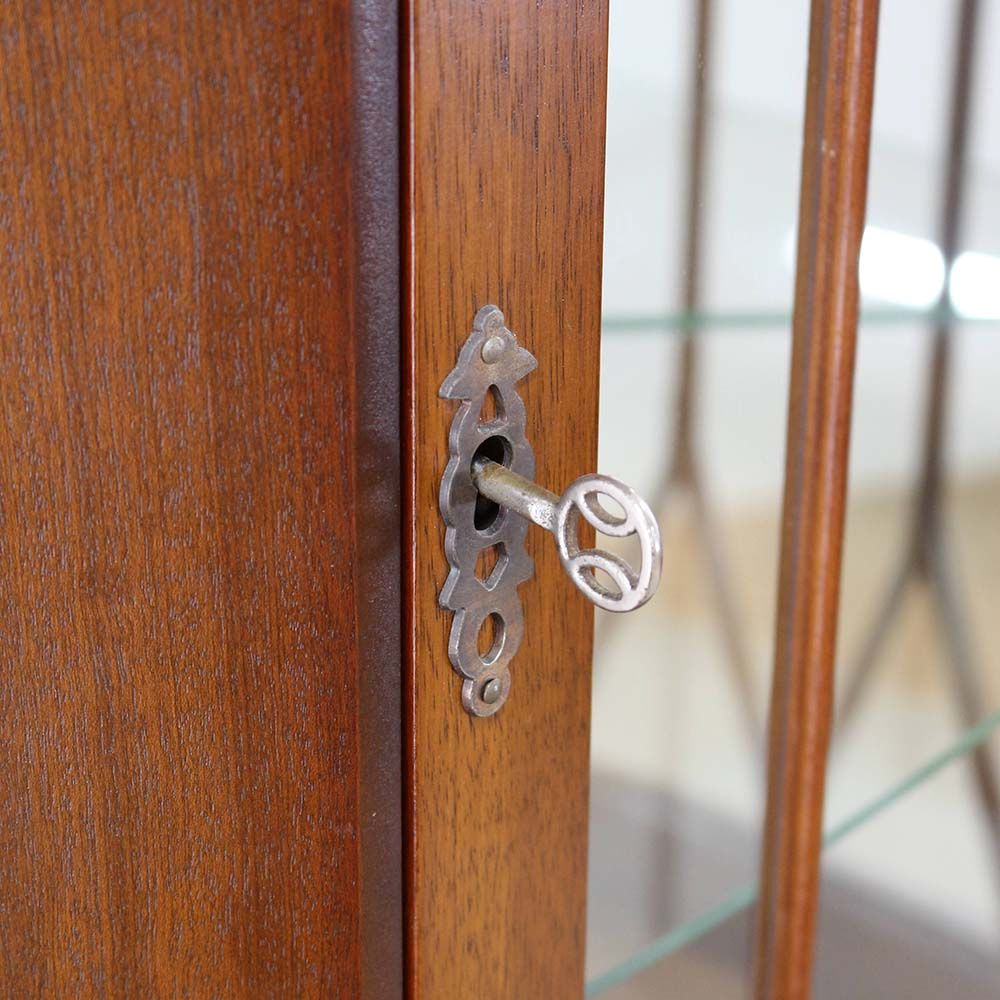 ガラスとミラーで華やかに♪ コーナーキャビネット HV1-HS7-129-066A