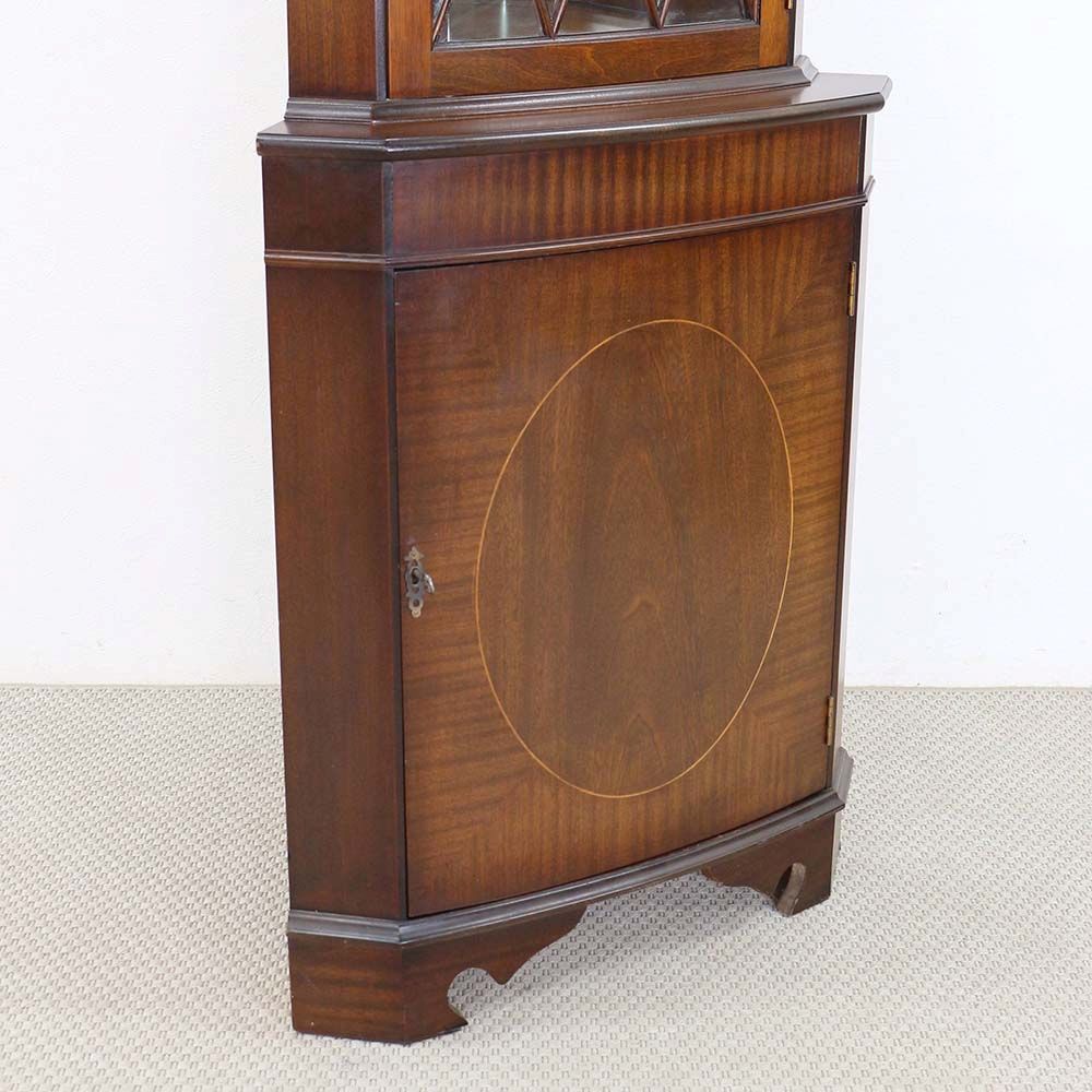 ガラスとミラーで華やかに♪ コーナーキャビネット HV1-HS7-129-066A