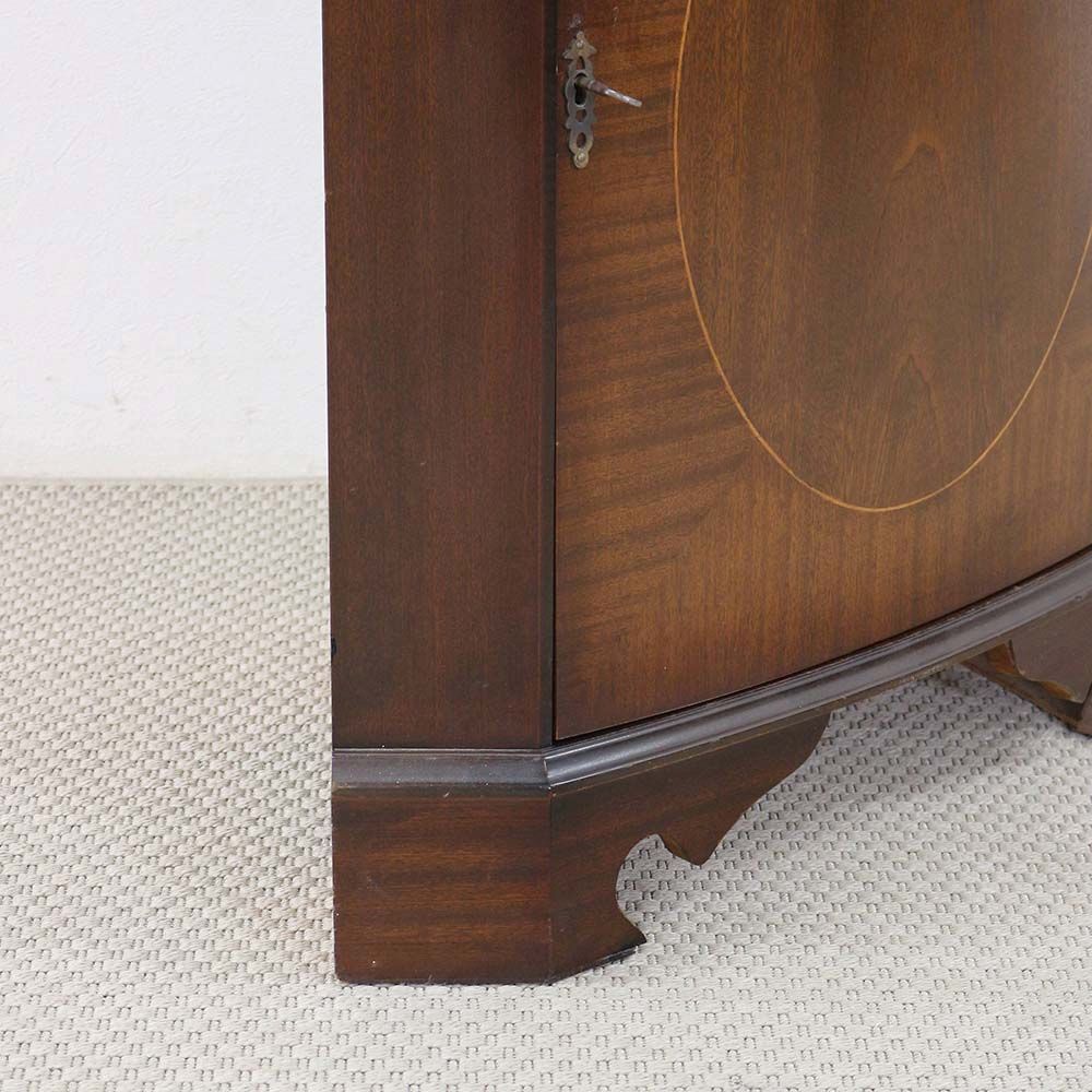 ガラスとミラーで華やかに♪ コーナーキャビネット HV1-HS7-129-066A