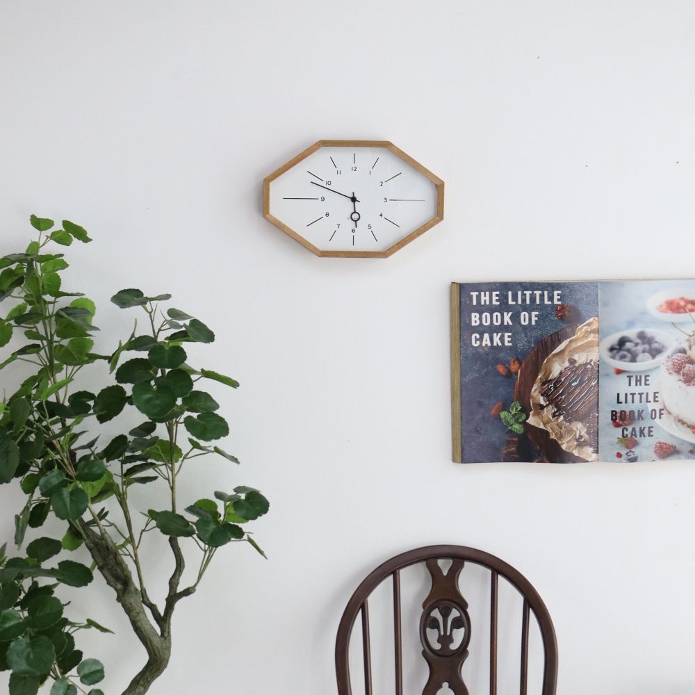 オシャレなオクタゴン♪ ウォールクロック Belmonte IM1-CL-3024WH