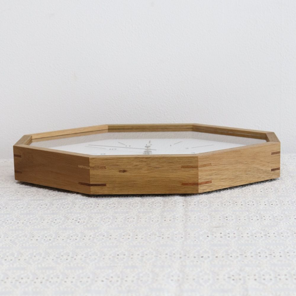 オシャレなオクタゴン♪ ウォールクロック Belmonte IM1-CL-3024WH