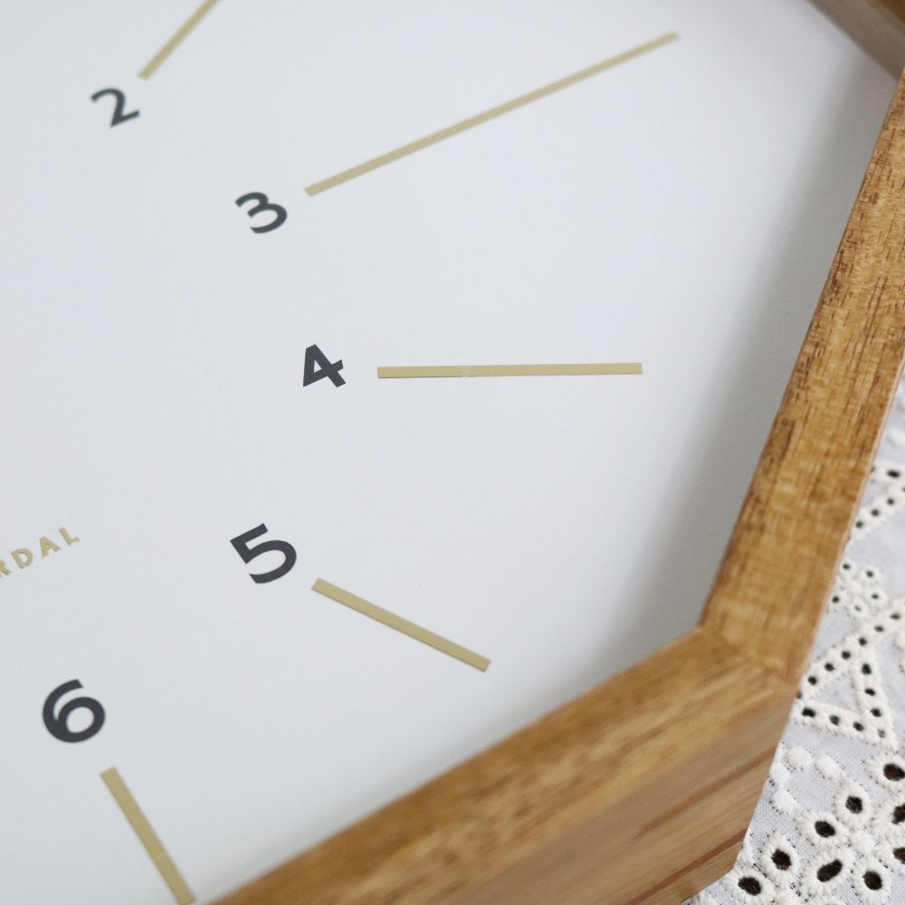 オシャレなオクタゴン♪ ウォールクロック Belmonte IM1-CL-3024WH