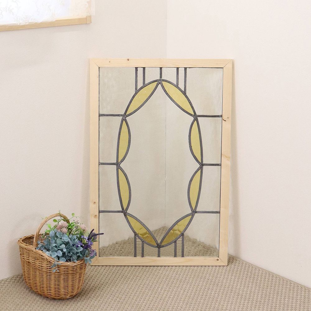 オシャレなオーバル模様♪ ステンドグラス KT2-0016