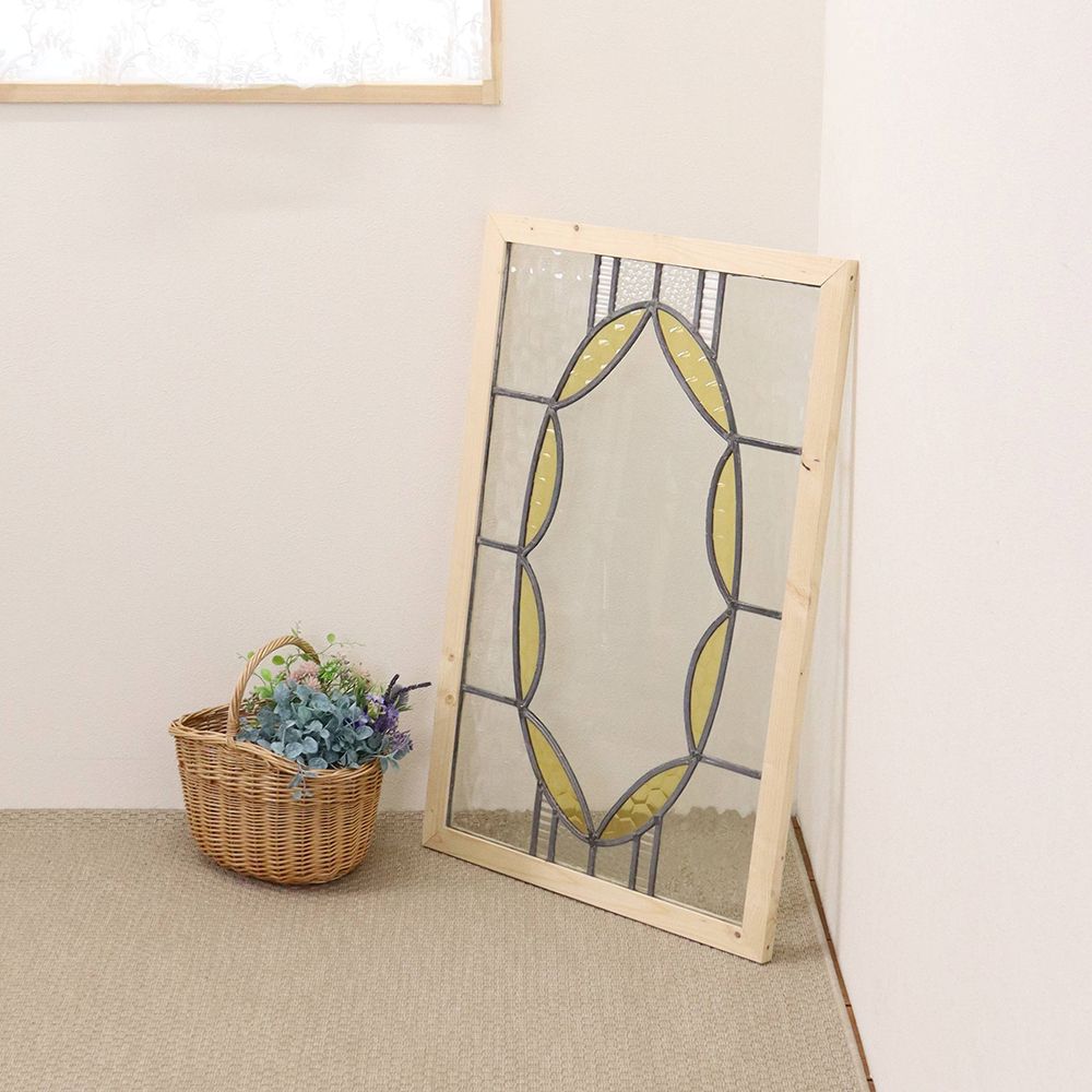 オシャレなオーバル模様♪ ステンドグラス KT2-0016