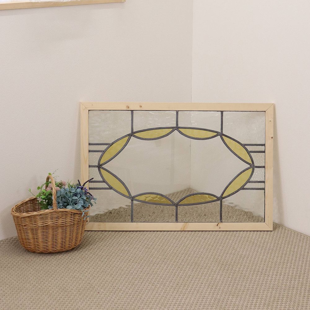 オシャレなオーバル模様♪ ステンドグラス KT2-0016