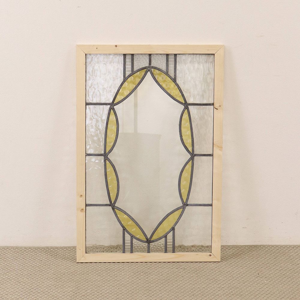 オシャレなオーバル模様♪ ステンドグラス KT2-0016