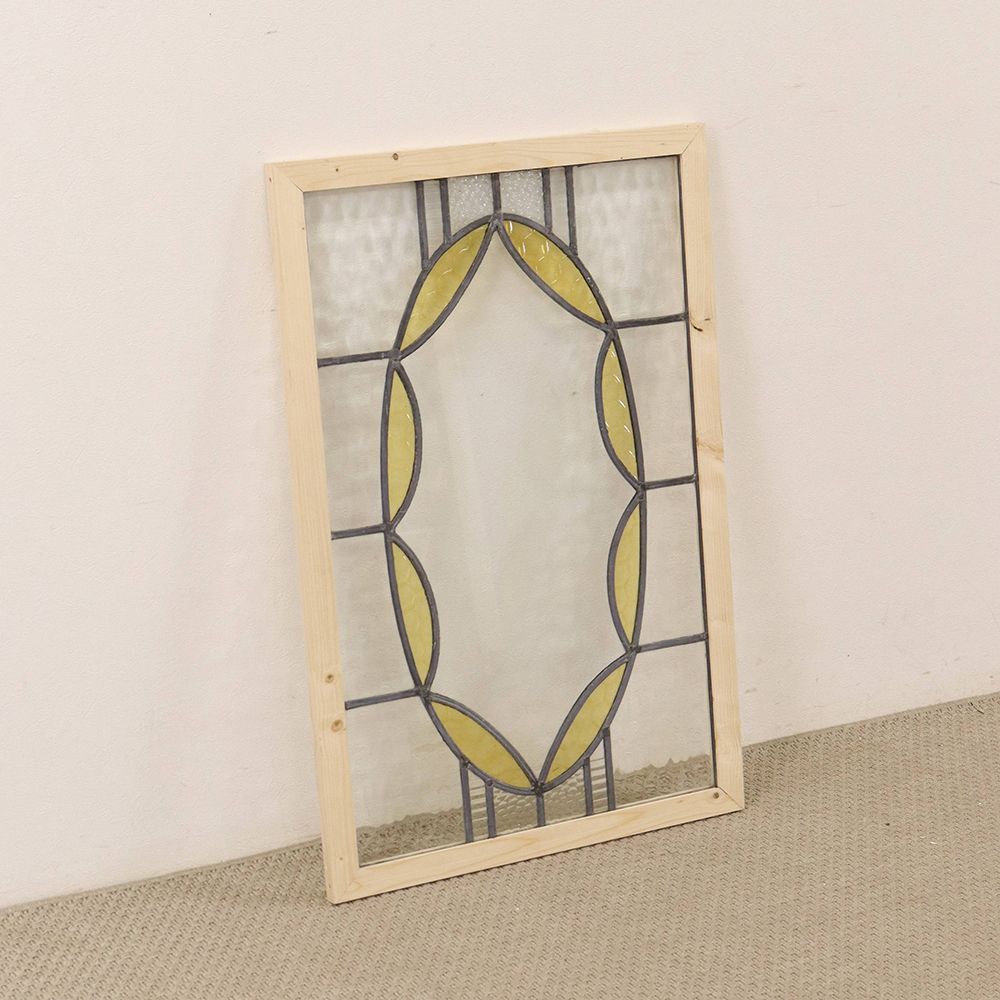 オシャレなオーバル模様♪ ステンドグラス KT2-0016