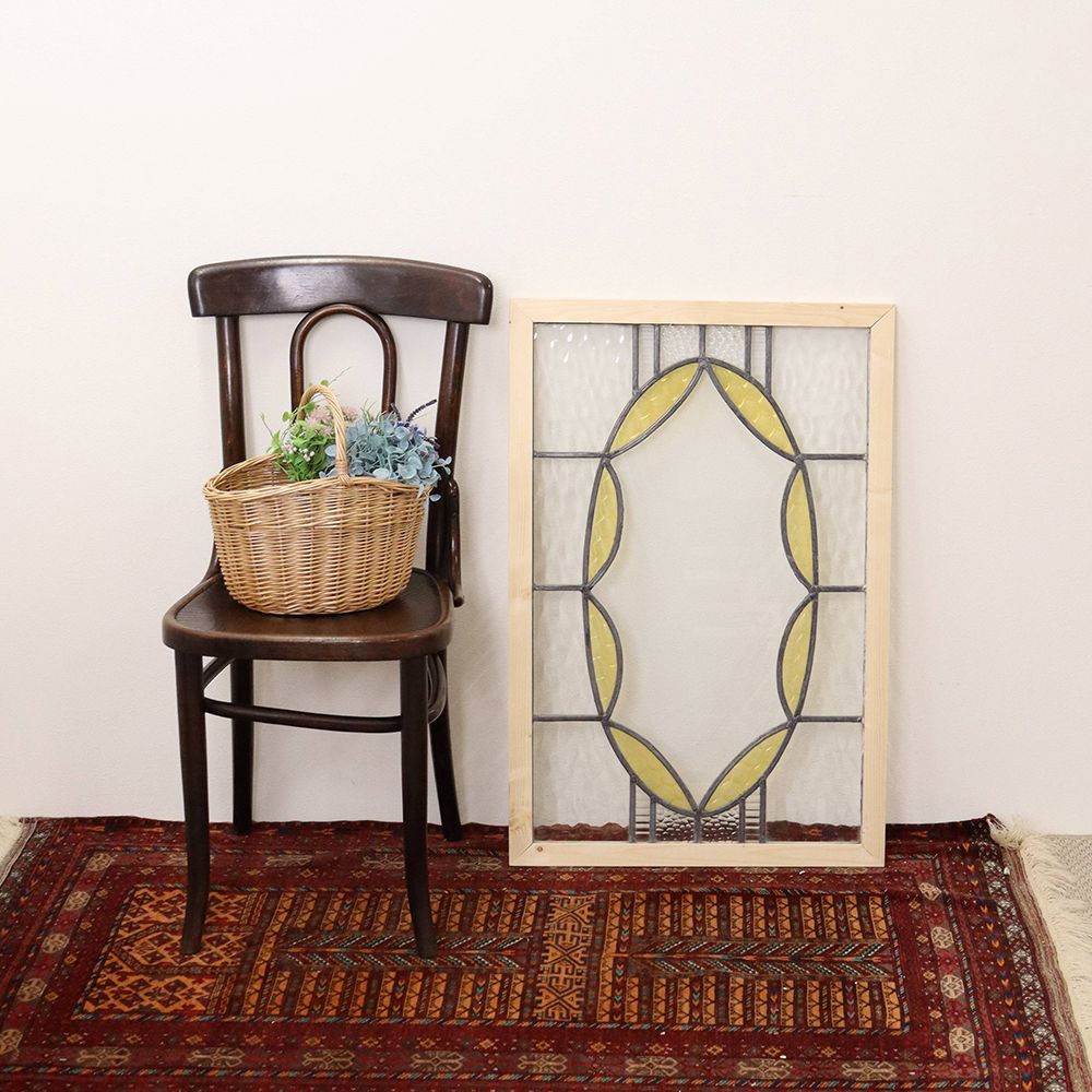 オシャレなオーバル模様♪ ステンドグラス KT2-0016