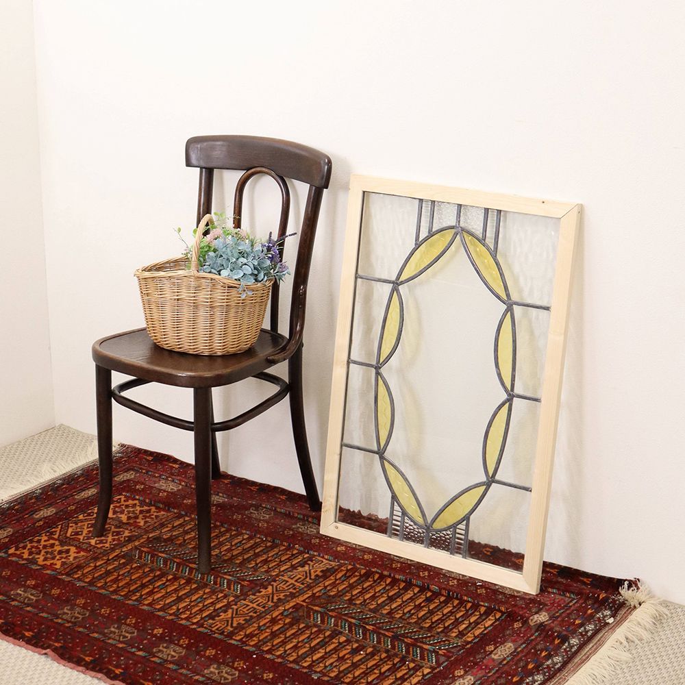 オシャレなオーバル模様♪ ステンドグラス KT2-0016