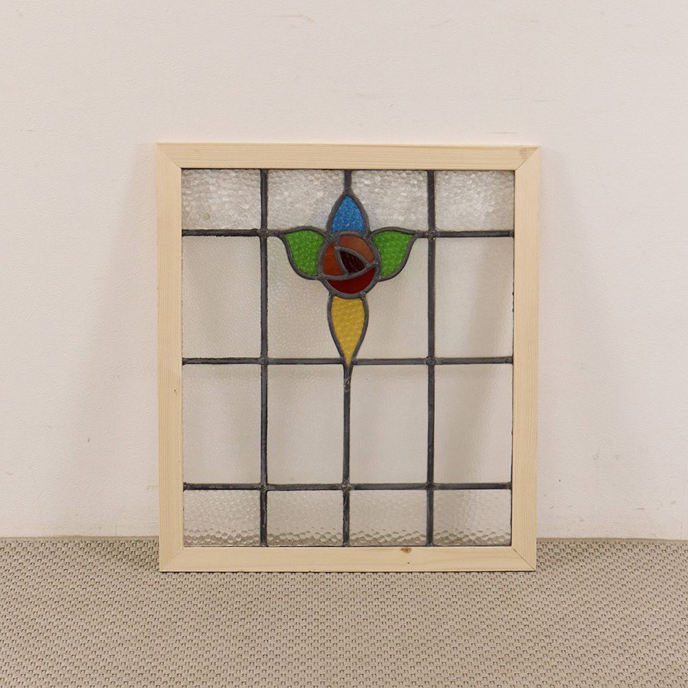 オシャレに映えるバラの彩り♪ ステンドグラス KT2-0045