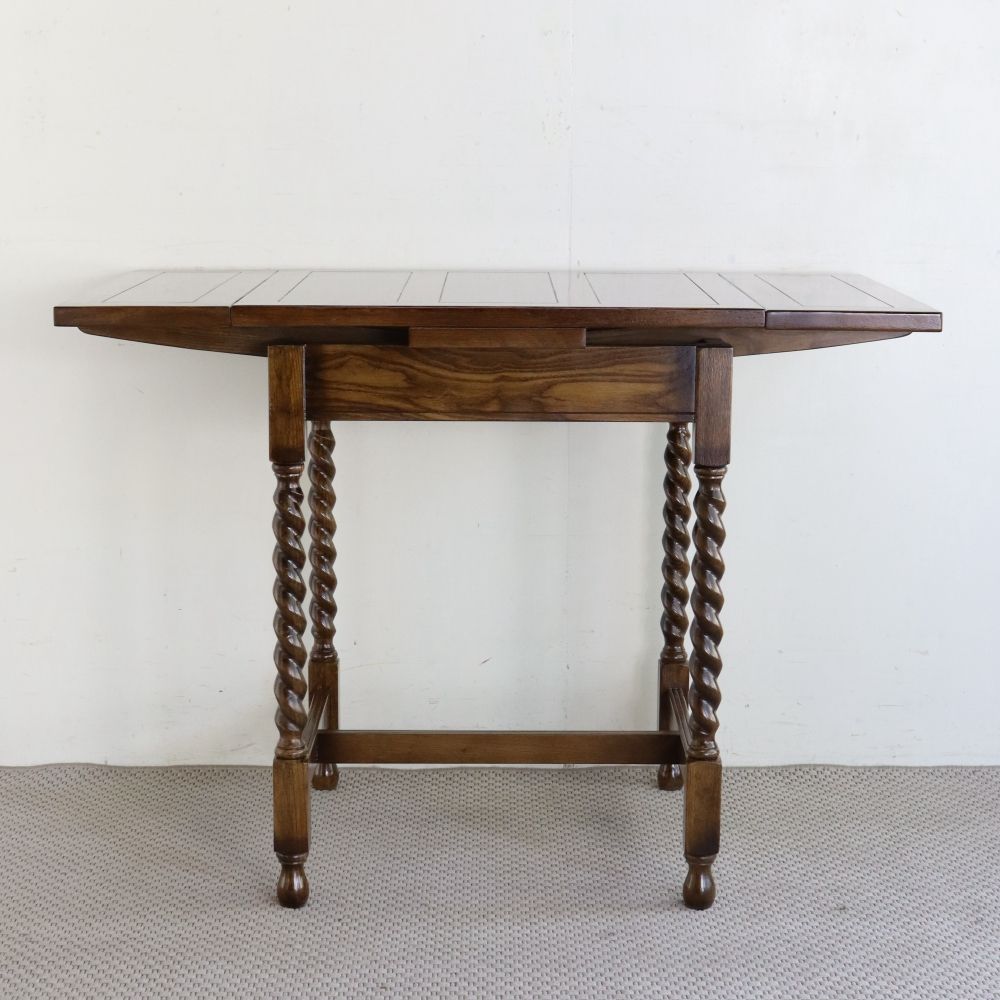 オシャレなカフェ気分を味わえちゃう♪ アンティーク風 ドローリーフテーブル MC2-JG177